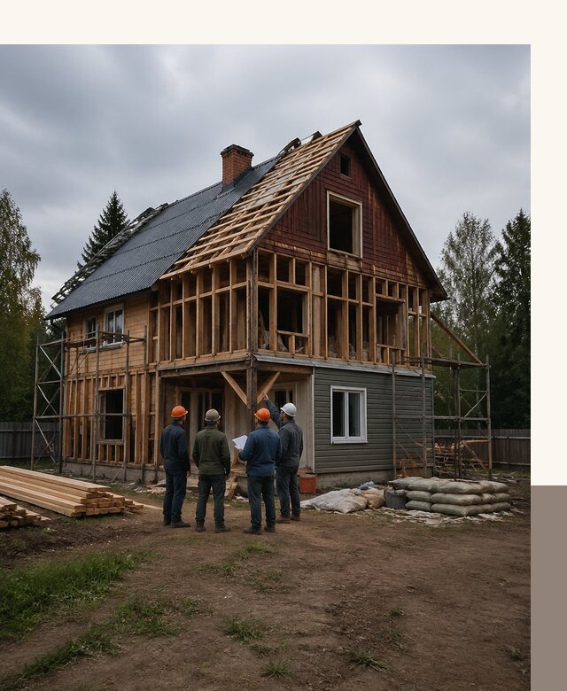 Реконструкция дачного дома в Урае под ключ с проектом